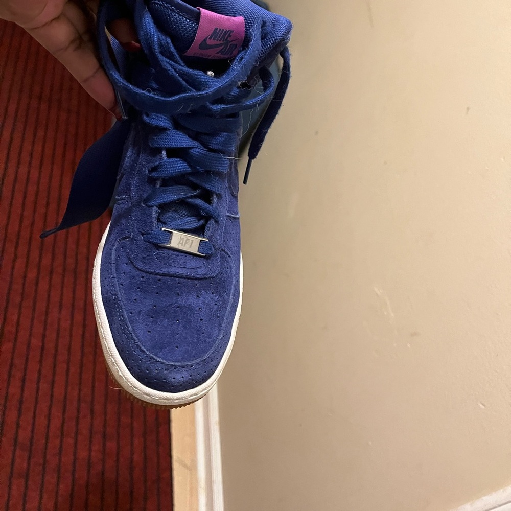 Nike Royal Blue Air Force One Wedges #vintage